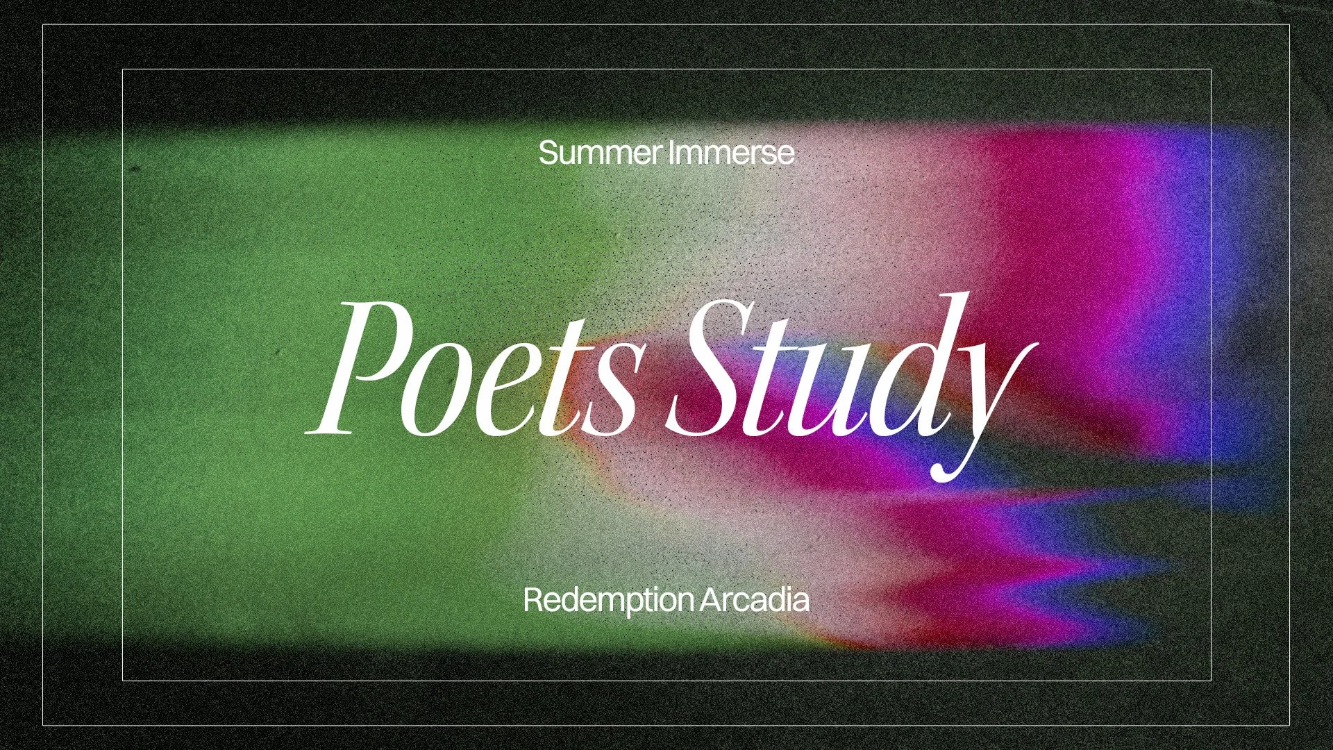 This summer, we will be following the first eight weeks of the sixteen week Immerse: Poets plan. You can access the plan and readings here